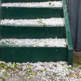 Hailstorm, Lethbridge Park, 2021