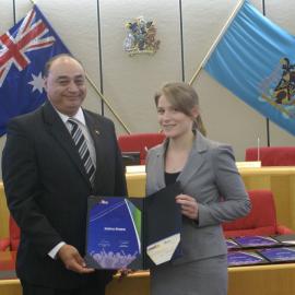 Blacktown City Council Tertiary Scholarship Award winner, 2012