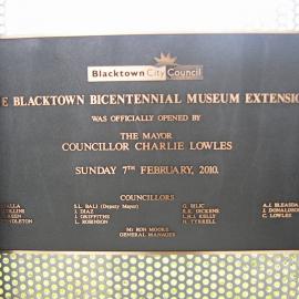 Blacktown Bicentennial Museum Extensions, Riverstone, 2010