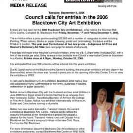 Blacktown City Art Exhibition, 2006