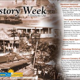 Celebrate History Week in Blacktown City, 2006