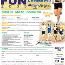 Blacktown City Fun Run, 2005