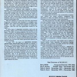 Western Sydney Regional Organisation of Councils (WSROC), brief history