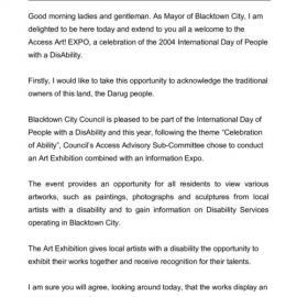 Access Art! Expo, 2003