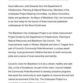 Underpass Launch Tregear 2003