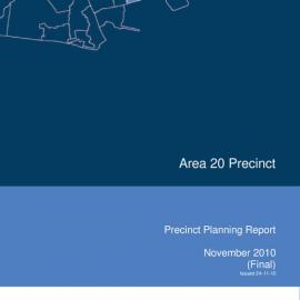 Area 20 Precinct Planning Report, 2010