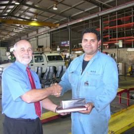 Max Leslie, motor mechanic at Rooty Hill Depot