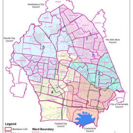 Blacktown City Council Ward Boundaries, 2020