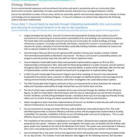 Blacktown City State of the Environment Report, 2011-2012