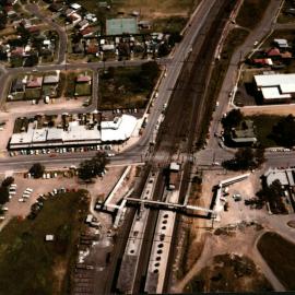 Aerial view of Rooty Hill railway station
