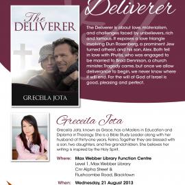 Max Webber author talk - The Deliverer, 2013