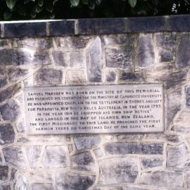 Reverend Samuel Marsden - memorial