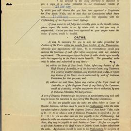 Appointment as a Justice of the Peace, 1932