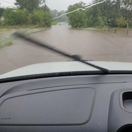 Flooding at Shanes Park, 2022