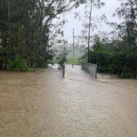 Flooding at Oppy Reserve, Quakers Hill, 2022