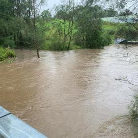 Flooding at Oppy Reserve, Quakers Hill, 2022