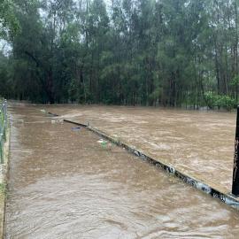 Flooding at Oppy Reserve, Quakers Hill, 2022