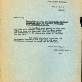 Resumption of Land for Hospital, Blacktown, 1956