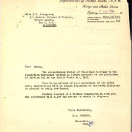 Resumption of Land for Hospital, Blacktown, 1956