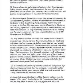 Townsend Boomerang Restaurant and Milk Bar, Lurline Simpson