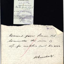 Miscellaneous Receipts, 1943