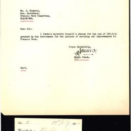 Letter from George Nixon Stewart to James Simpson, 13 July 1942