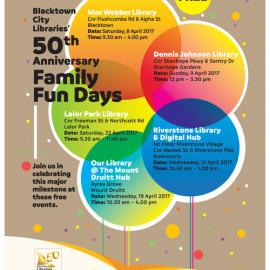 Blacktown City Libraries 50th anniversary, 2017