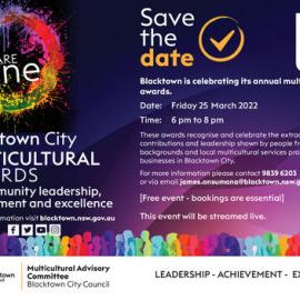 Blacktown City Multicultural Awards, 2022