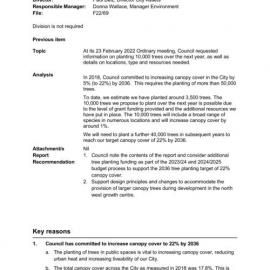 Blacktown City Council's Tree Planting Program, 2022