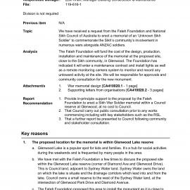 Sikh Soldier's War Memorial Proposal, 2021