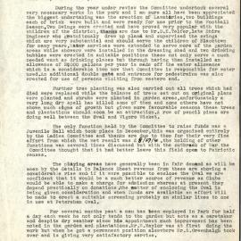 Francis Park & Recreation Ground Management Committee Blacktown, Annual Report, 1939