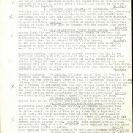 Minutes of the Francis Park & Recreation Ground Management Committee Blacktown, June 1941