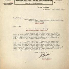 Letter from Herbert Kinder Pollack to James Simpson, 27 July 1945