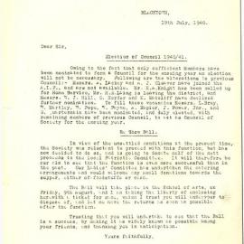 Blacktown and District Agricultural Society Election of Council, 1940