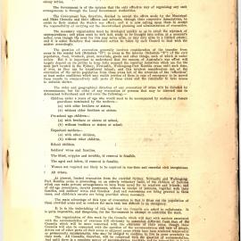 New South Wales Government Evacuation Circular 42/2/ 1942