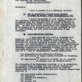 Blacktown Shire Council, Special Meeting 20 January 1942