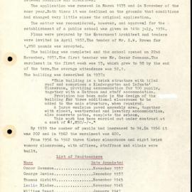 Doonside Public School history, 1937-1975