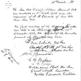 Seven Hills District Soldiers Memorial Hall, Seven Hills, 1938