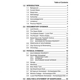 Southridge House and Property,  Conservation Management Plan, 2003