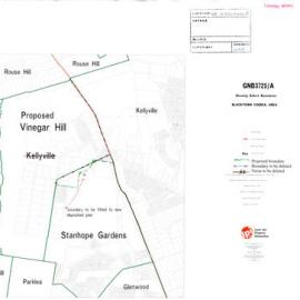 Map of Proposed Suburb - Vinegar Hill, 2000