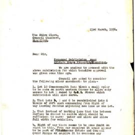 Proposed Subdivision near Kildare House Property, Blacktown, 1956