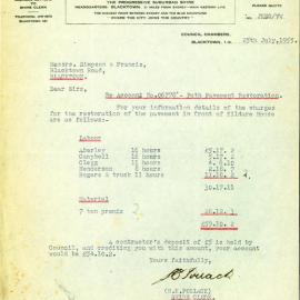 Letter from Herbert Kinder Pollack to James Simpson, 1955