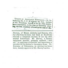 Utility of Ambulance Knowledge, 1893