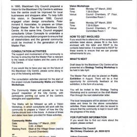 Have Your Say on the Future of the Blacktown City Centre, 2000