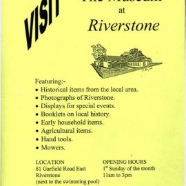 Riverstone & District Historical Society and Museum