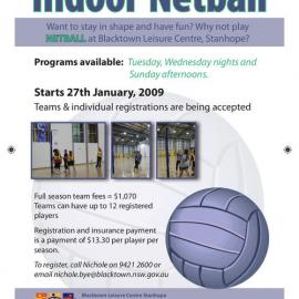 Indoor Netball, 2009