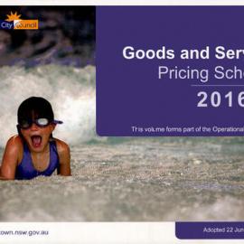 Blacktown City Council Goods and Services Pricing Schedule, 2016-2017