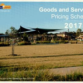 Blacktown City Council Goods and Services Pricing Schedule, 2017/18