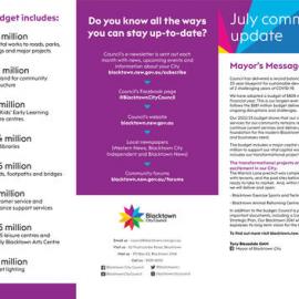 Blacktown City Council Community Update, July 2022