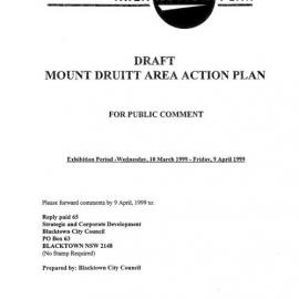 Mount Druitt Area Action Plan Draft, 1999
